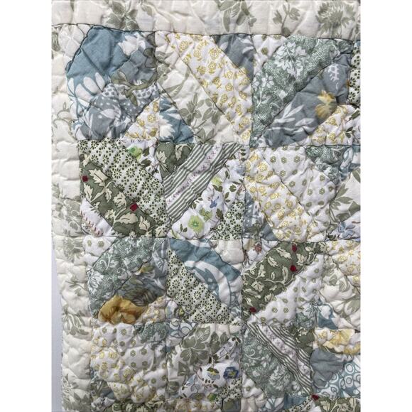 LL‎ Bean Quilted Floral Cottage Country Patchwork Pillow Sham STANDARD SIZE - Picture 2 of 9